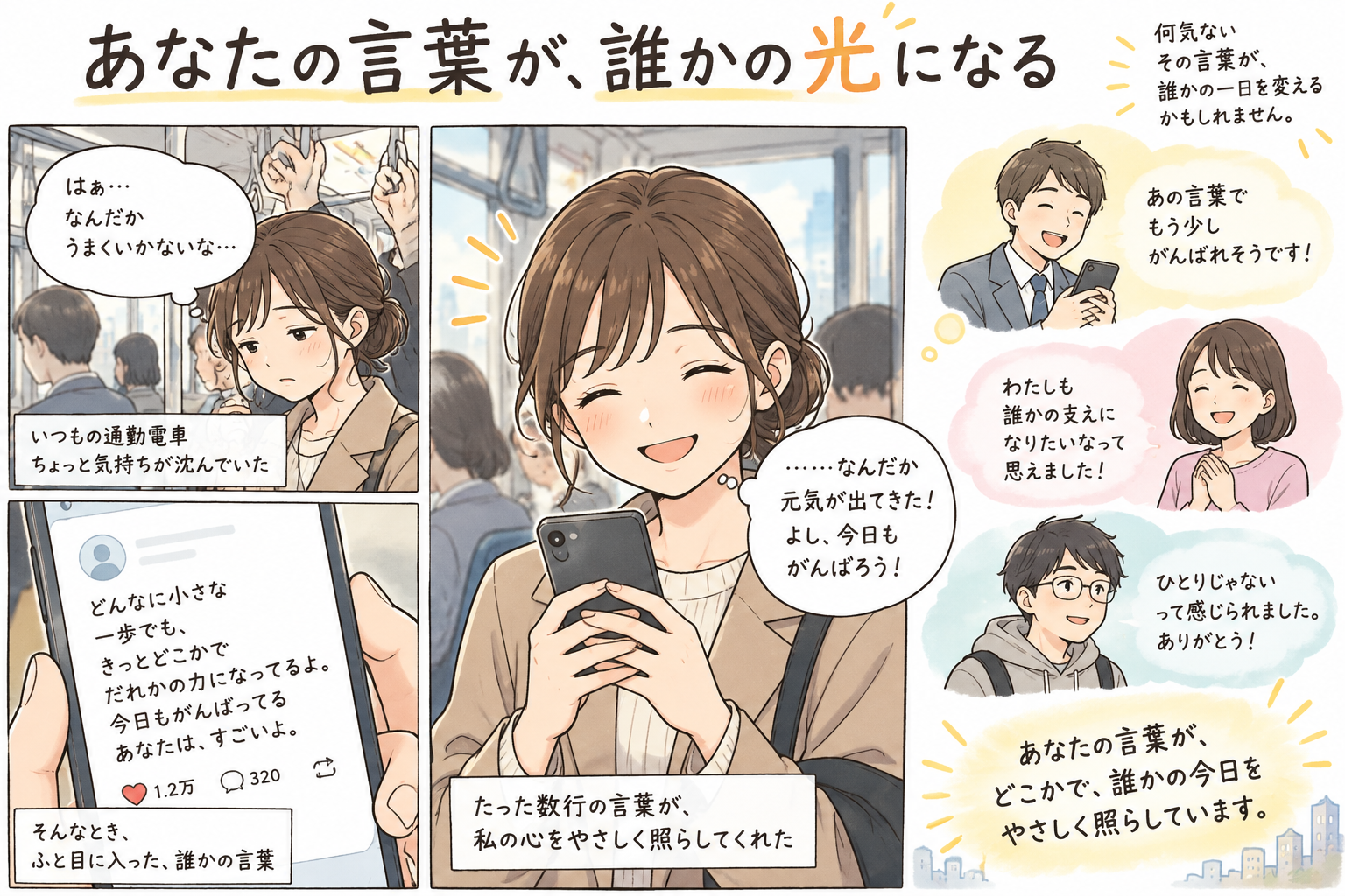 あなたの言葉が、誰かの光になる